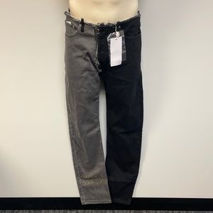 Maison Martin Margiela Black and Gray Men Pants